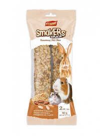 VITAPOL Friandises aux noix pour rongeurs et lapins, film plastique 90 g