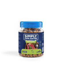 SIMPLY FROM NATURE Smart Bites - Friandises à base de viande de cerf pour chiens - 130 g