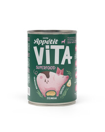 COMFY APPETIT VITA Superfood Porc 400g aliments monoprotéiques pour chiens