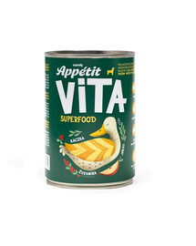 COMFY APPETIT VITA Superfood Canard 400g aliments monoprotéiques pour chiens