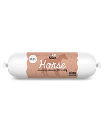 PAKA ZWIERZAKA PEPE Meat Snack Saucisses de viande de cheval pour chiens 200g