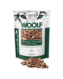WOOLF Lamb And Cod Triangle Triangles d'agneau et de cabillaud 100g