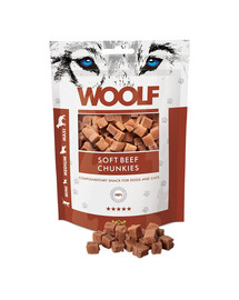 WOOLF Soft Beef Chunkies Bouchées de bœuf 100g