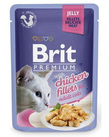 BRIT Premium Cat  Fillets in Jelly poulet 24x85g