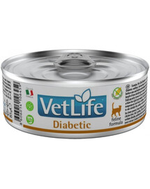 FARMINA Vet Life Diabetic Pour réguler l'apport en glucose 85 g