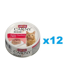 ANIMONDA Carny Ocean thon blanc et bœuf 12x80g