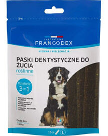 FRANCODEX Bandes à mâcher L pour la mauvaise haleine 502,5 g/15 pcs.