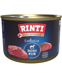 RINTI Singlefleisch Exclusive Horse Pure - viande de cheval monoprotéinée - 185 g