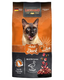 LEONARDO Adult Duck & Rice nourriture pour chats avec du canard et du riz 1,8 kg
