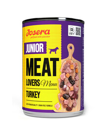 JOSERA Meat Lovers Junior Menu Dinde pour chiots 400g