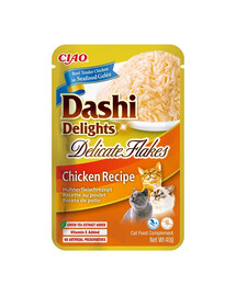 INABA Cat Dashi Delights Delicate Flakes Poulet 40g