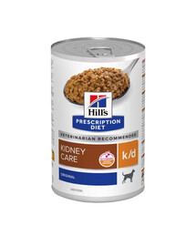 HILL'S Prescription Diet Canine k/d Kidney Care 350g nourriture humide pour chiens pour soutenir la fonction rénale