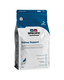 SPECIFIC Cat FKD Kidney Support 2 kg aliments pour chats souffrant d'insuffisance cardiaque, rénale ou hépatique