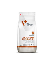 VET EXPERT Veterinary Diet Intestinal Elimination Aliment sec pour chiens adultes pour la réduction des troubles aigus de l'absorption intestinale 12 kg