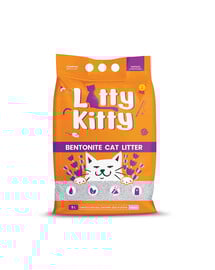 LITTY KITTY Bentonite Litière bentonitique au parfum de lavande 5 l (4 kg)