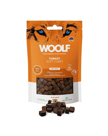 WOOLF Soft Cubes Turkey Monoprotein Cubes de dinde moelleux 100g