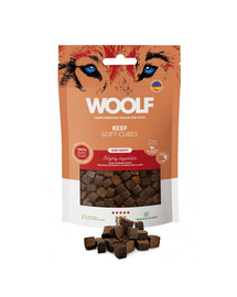 WOOLF Soft Cubes Beef Monoprotein Cubes moelleux à la viande de bœuf 100g