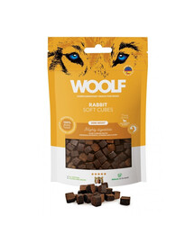 WOOLF Soft Cubes Rabbit Monoprotein Cubes de lapin doux 100g