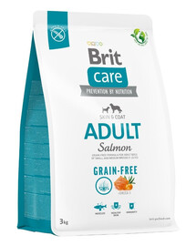 BRIT Care - Croquettes sans céréales au saumon pour chiens de races petites & moyennes - 3 kg