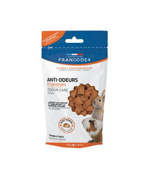 FRANCODEX Friandises anti-odeurs pour le pelage, l'urine et la digestion, pour rongeurs 50 g