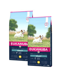 EUKANUBA Active Adult Small Breed riche en poulet frais 30 kg (2 x 15kg)