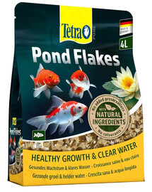 TETRA Pond Flakes 4 L Nourriture pour poissons d'étang en flocons