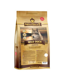 WOLFSBLUT Wild Duck Active croquettes pour chiens actifs avec canard et pommes de terre 12,5 kg
