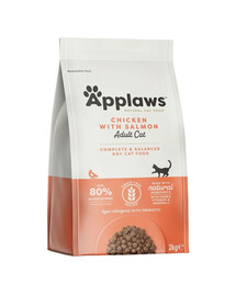 APPLAWS Cat Dry Adult - Poulet et saumon - 2 kg