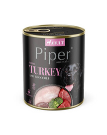 DOLINA NOTECI PIPER - Nourriture humide à la dinde et au brocoli pour chiens - 800g