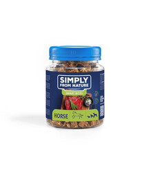 SIMPLY FROM NATURE Smart Bites - Friandises à base de viande de cheval pour chiens - 130 g