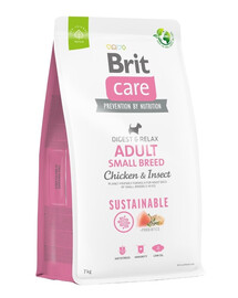 BRIT Care Dog Sustainable Adult Small Breed Chicken & Insect - Poulet et insectes pour chiens de petites races - 7 kg