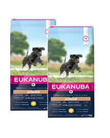 EUKANUBA Developing Junior Large Breed riche en poulet frais 30 kg (2 x 15 kg)