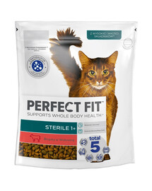 PERFECT FIT (Sterile 1+) 750g Riche en bœuf - nourriture sèche pour chat après stérilisation