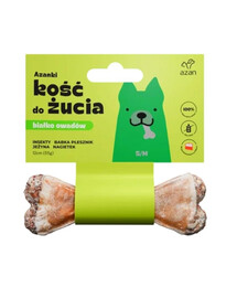 AZANKI Os avec insectes et mûres pour chien S/M 12cm