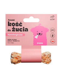 AZANKI Os en peau de cerf pour chiot Puppy 10cm