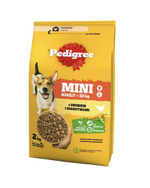 PEDIGREE Vital Protection Mini 2kg avec poulet et légumes pour chiens adultes de petites races