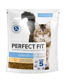 PERFECT FIT (Junior) 750 g Riche en poulet - nourriture sèche pour chatons