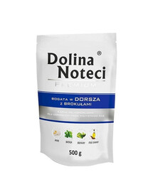 DOLINA NOTECI Premium Riche en cabillaud avec du brocoli 10x500 g