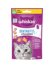 WHISKAS Dentabites 40 g traitement dentaire pour chats adultes