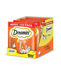 DREAMIES Mega Pack 4x180 g une friandise au délicieux poulet pour chat