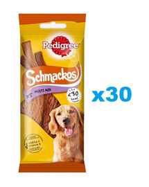 PEDIGREE Schmackos Multi Mix 30x36 g friandises pour chien en bandes avec du boeuf