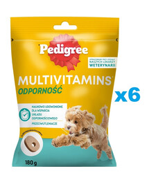 PEDIGREE Multivitamines Immunité aliment complémentaire pour chiens adultes au poulet 6x180 g