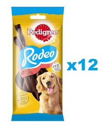 PEDIGREE Rodeo 12x122 g gâterie au boeuf pour chiens