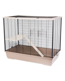 INTERZOO Freddie + Wood eko Cage à rongeurs 100 cm couleur mauve