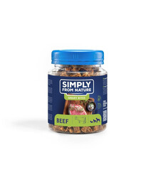 SIMPLY FROM NATURE Smart Bites - Friandise à base de viande de bœuf pour chiens - 130 g