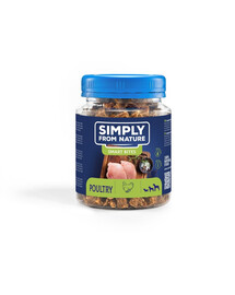 SIMPLY FROM NATURE Smart Bites - Friandises à base de viande de volailles pour chiens - 130 g