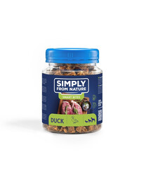 SIMPLY FROM NATURE Smart Bites - Friandises à base de viande de canard pour chiens - 130 g