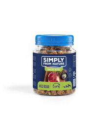 SIMPLY FROM NATURE Smart Bites - Friandises à base de viande de sanglier pour chiens - 130 g