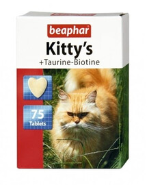 BEAPHAR Kitty'S taurine-biotine, 75 comprimés