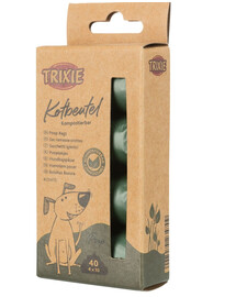 TRIXIE Sac ramasse-crottes compostable 4x10 pièces